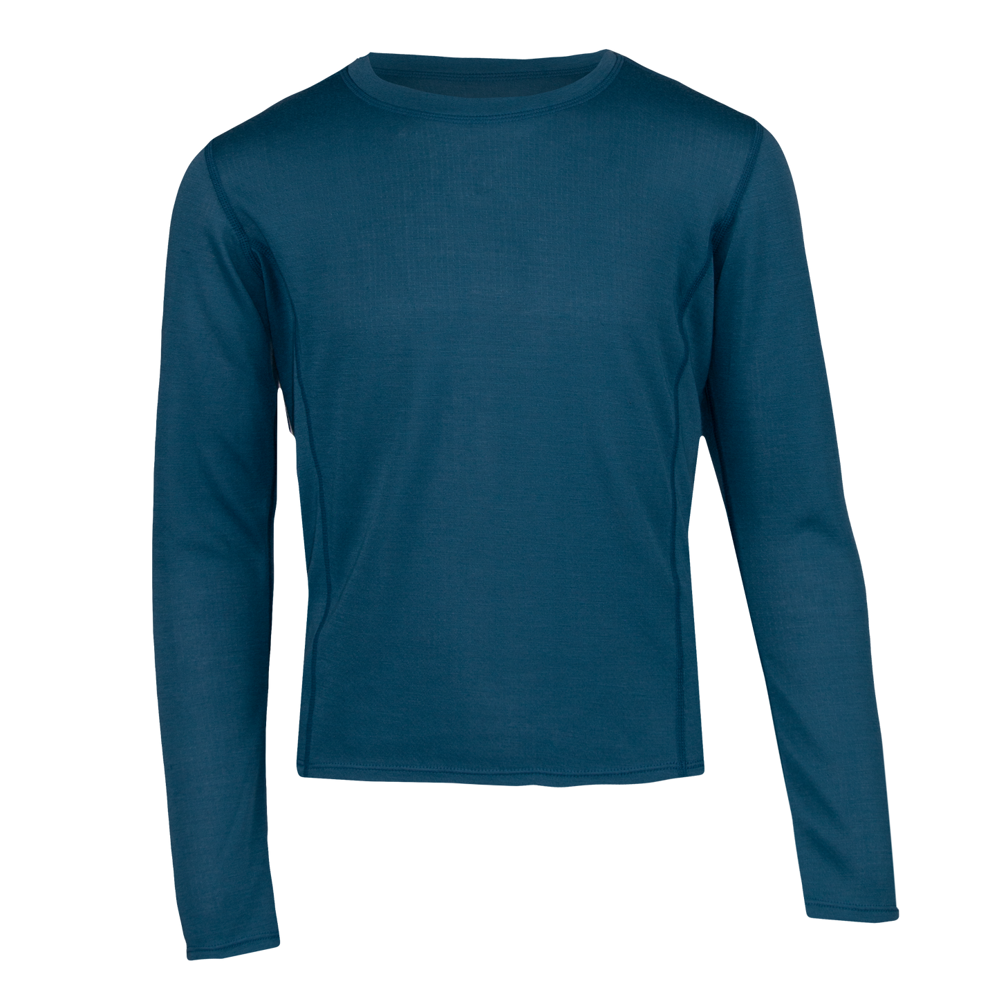 Youth double layer crewneck in Cross Country Blue designed for warmth and comfort during cold weather activities