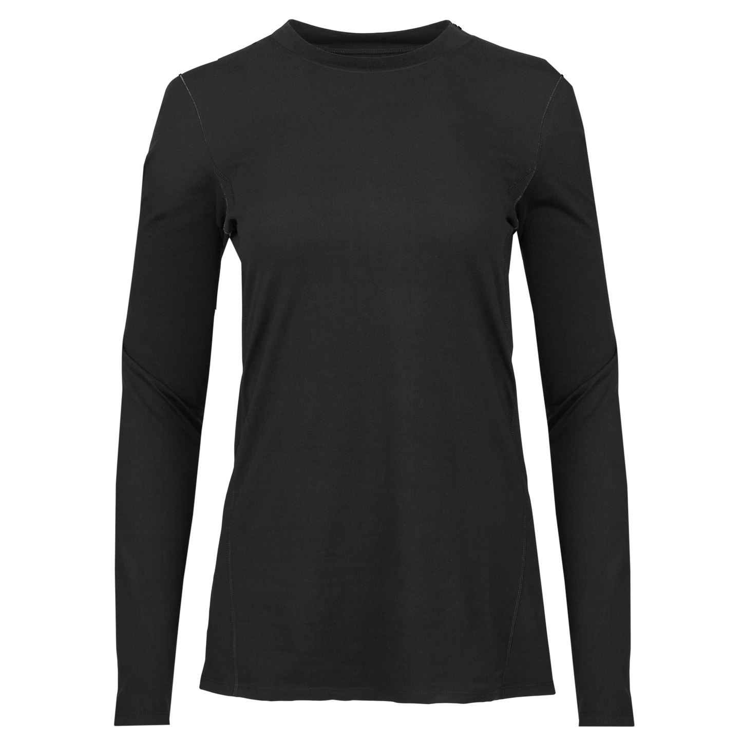 Black long-sleeve shirt for women