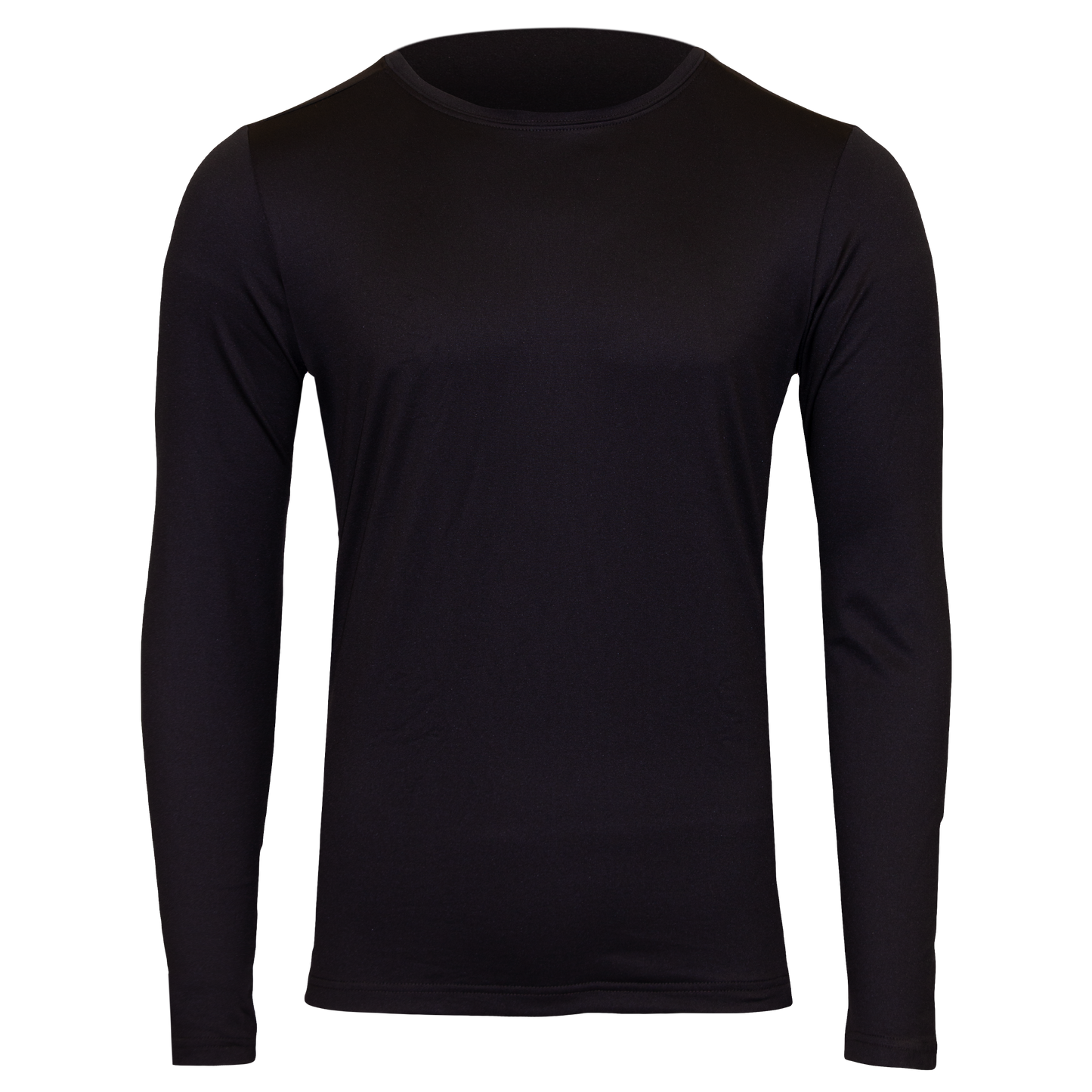 Polarmax black long sleeve top made with thermal microfleece fabric for warmth and comfort