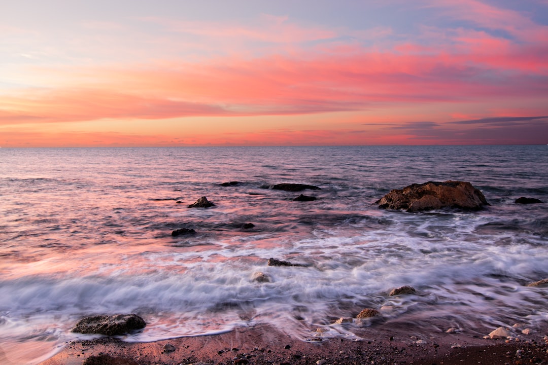 beach, waves