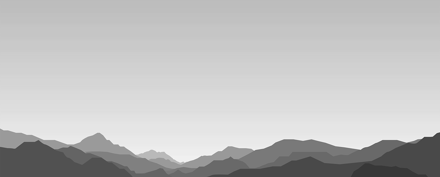 Black and white mountain landscape with a gradient effect