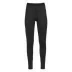 Women's micro fleece tights in black from Polarmax, designed as warm base layers for cold weather comfort