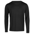 Black long-sleeve shirt on a white background
