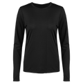 Black long-sleeve shirt on a white background