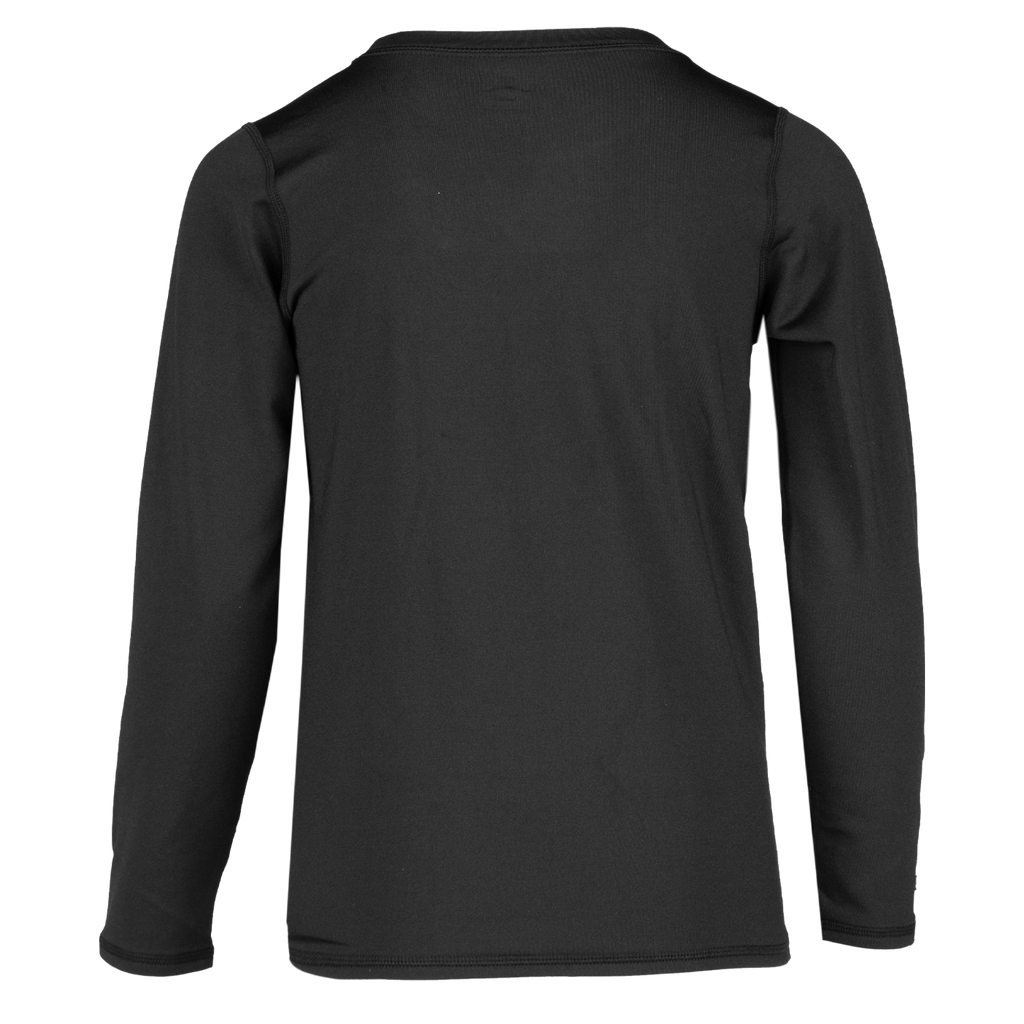 Black long-sleeve shirt on a white background