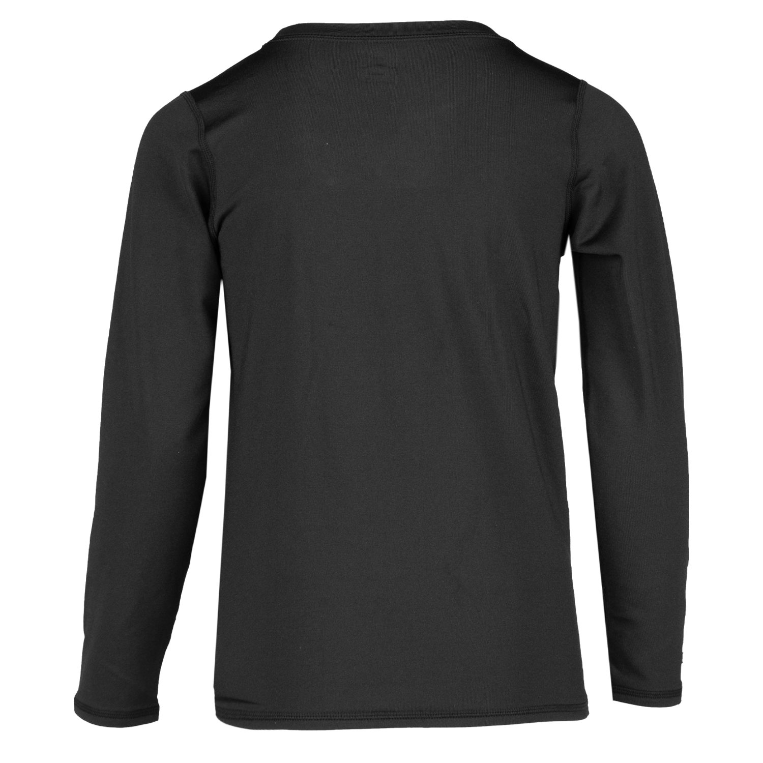 Black long-sleeve shirt on a white background