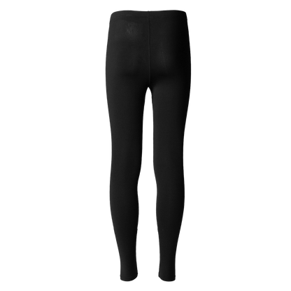 Black leggings on a white background