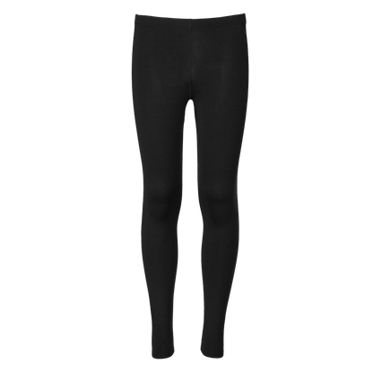 Black leggings on a white background