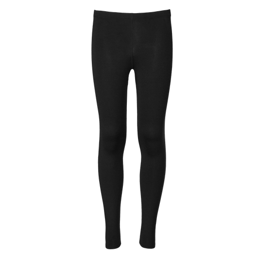 Black leggings on a white background