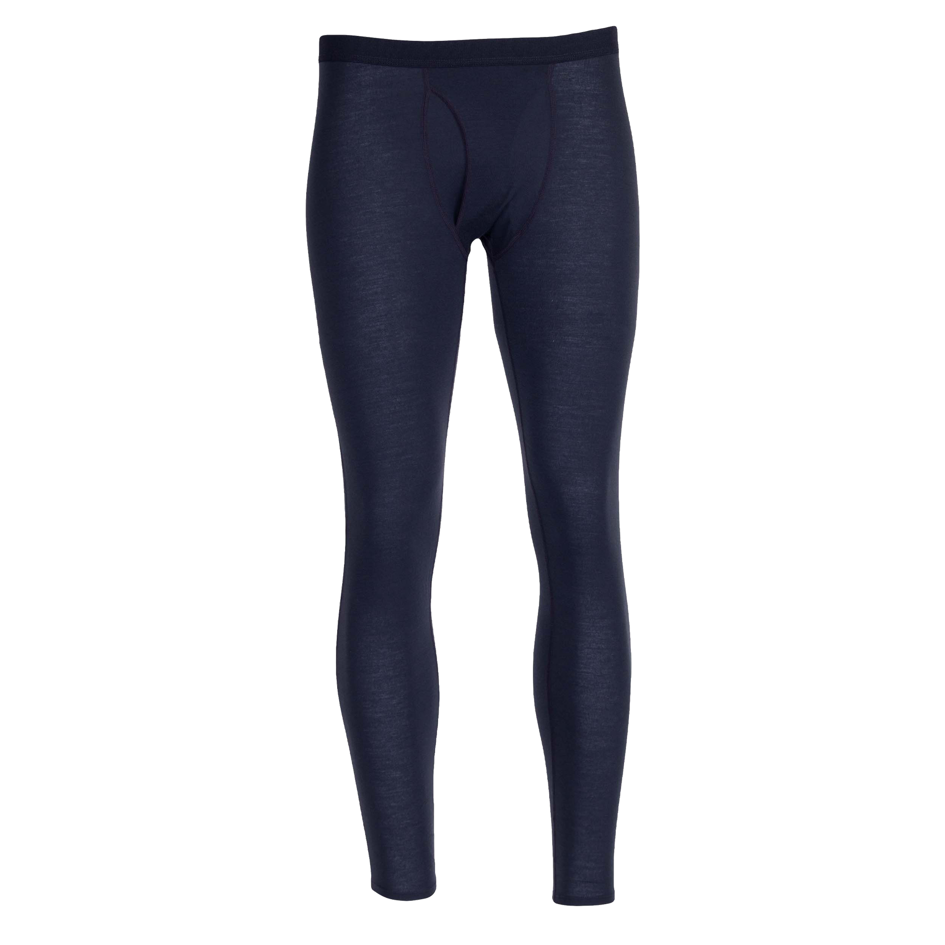 Black Base Layer Pants for Men Double Layer Thermal Bottoms