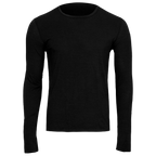 Polarmax black men's merino wool base layer long sleeve top for thermal comfort and moisture control