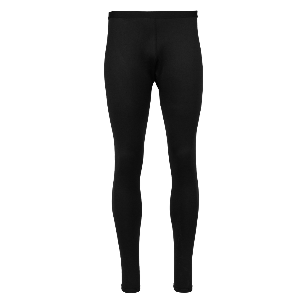 Polarmax black men's micro fleece base layer tights designed for warmth and comfort