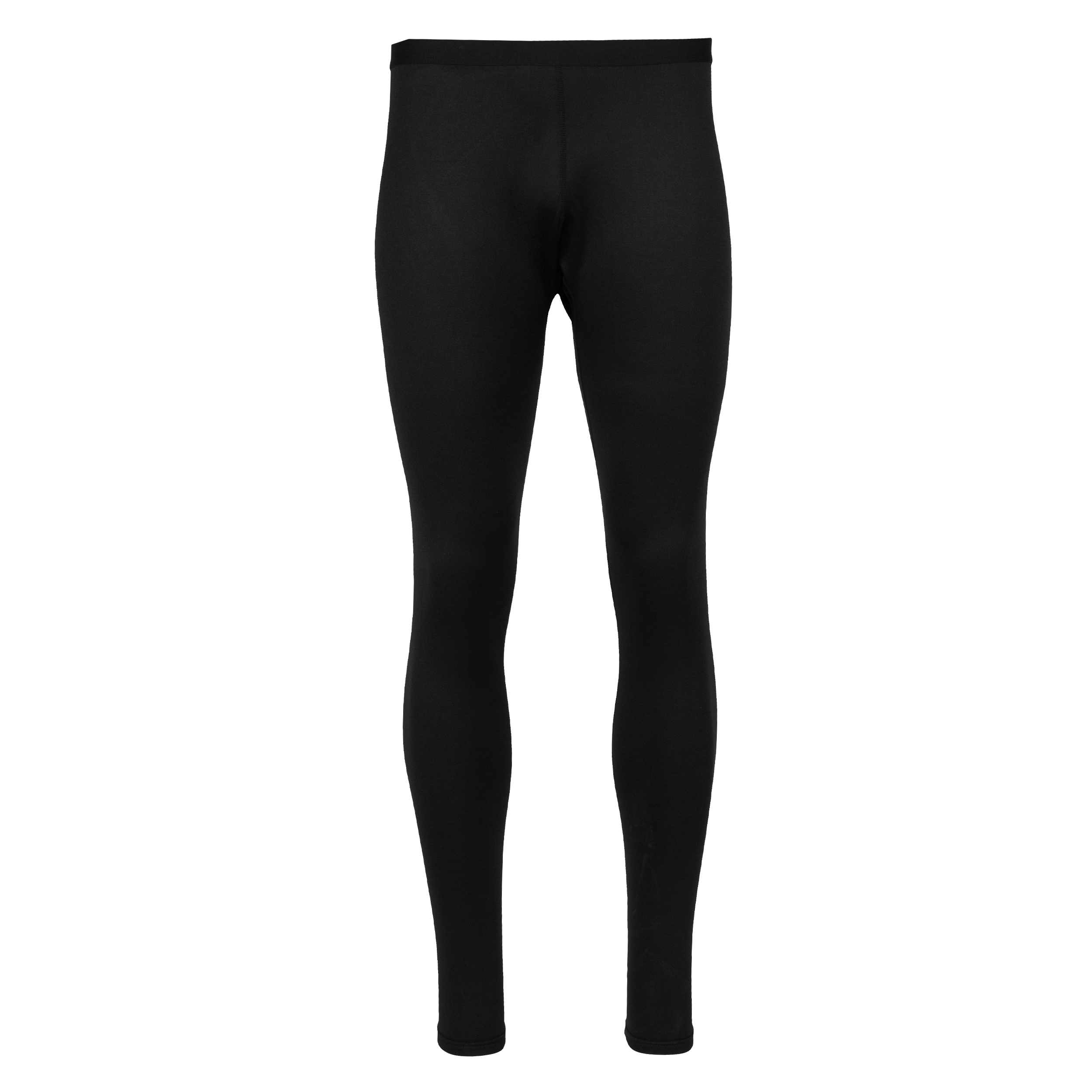 Polarmax black men's micro fleece base layer tights designed for warmth and comfort