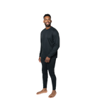 Polarmax men's thermal base layer shirt long sleeve black top for cold weather