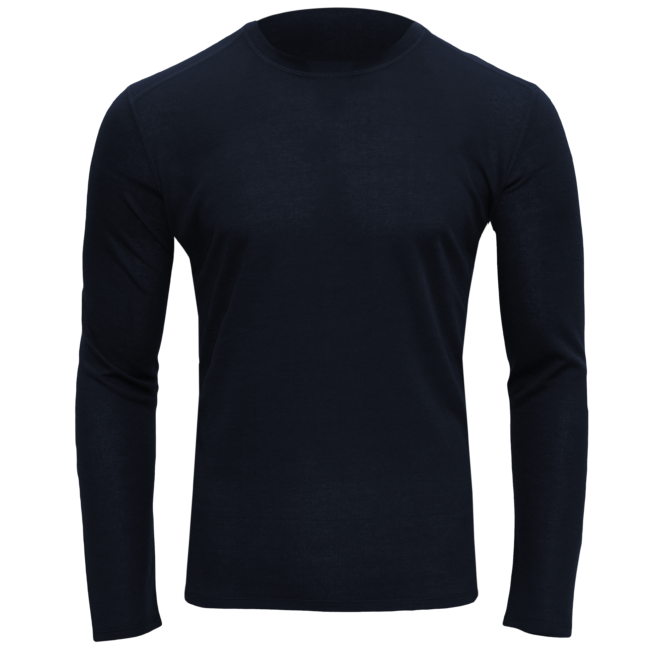 Polarmax men's thermal base layer shirt in black long sleeve top for cold weather