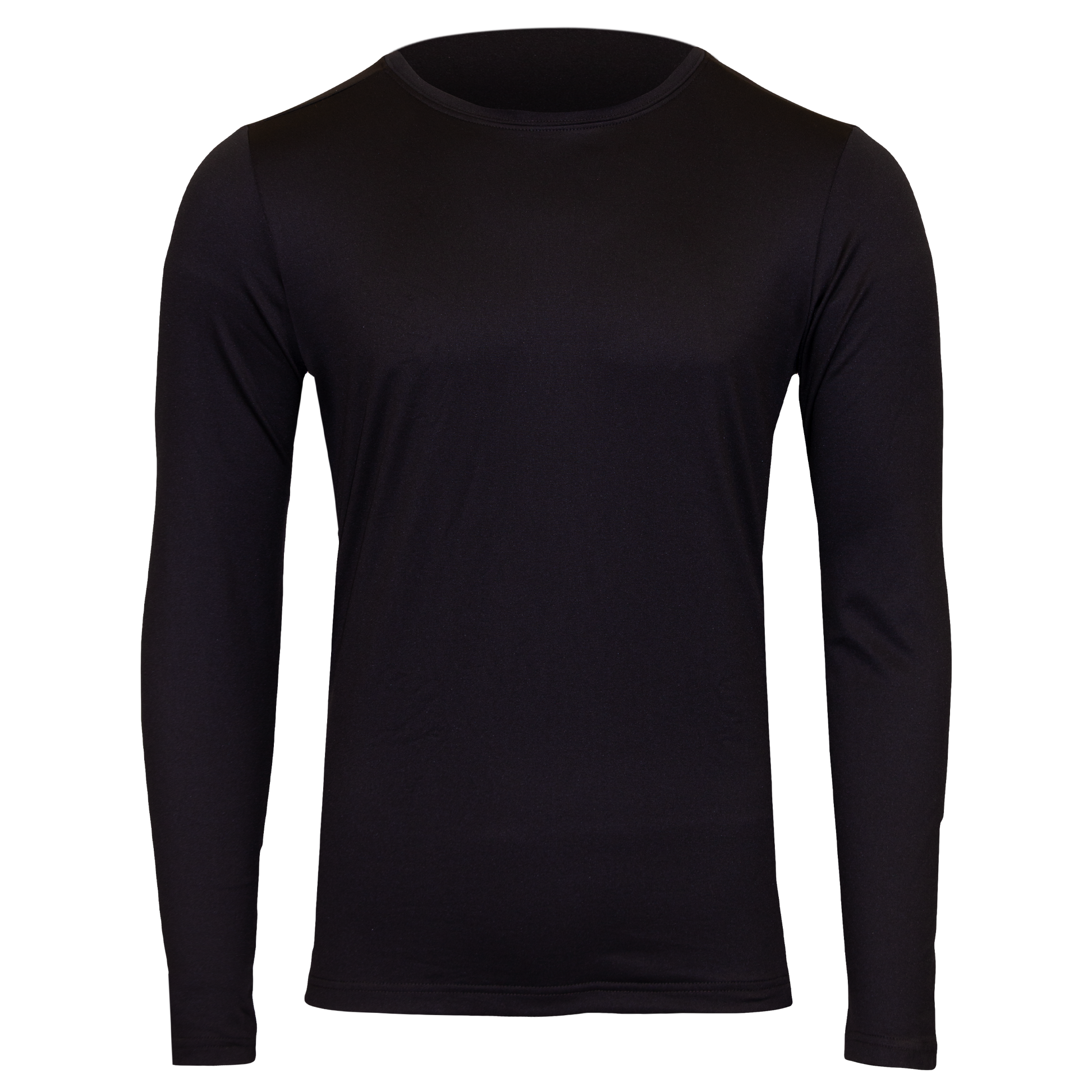 Polarmax black long sleeve top made with thermal microfleece fabric for warmth and comfort