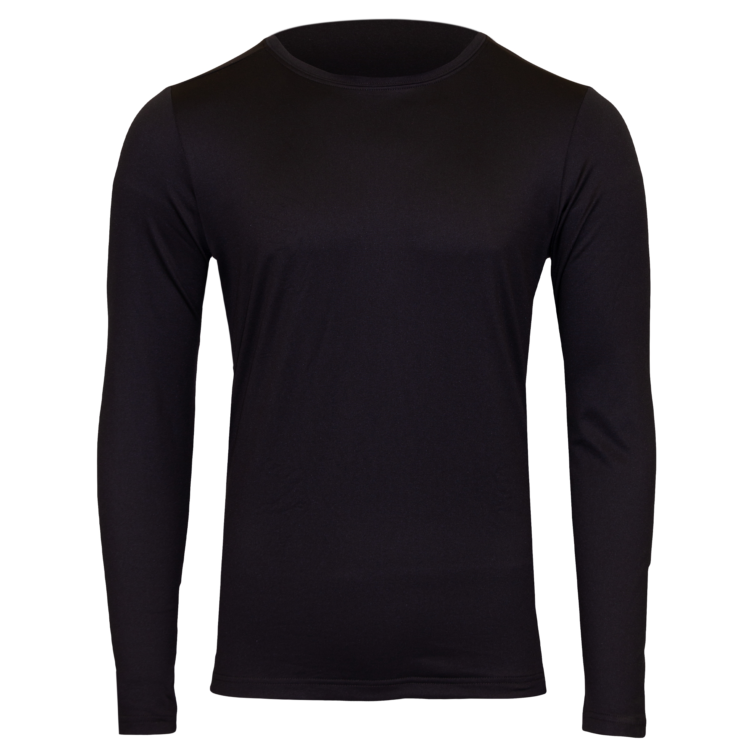 Polarmax black long sleeve top made with thermal microfleece fabric for warmth and comfort