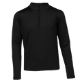 Youth micro fleece zip top in black from Polarmax, designed for warmth and comfort as a base layer in cold weather