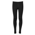 Youth thermal base layer pants in black, perfect for layering during outdoor activities