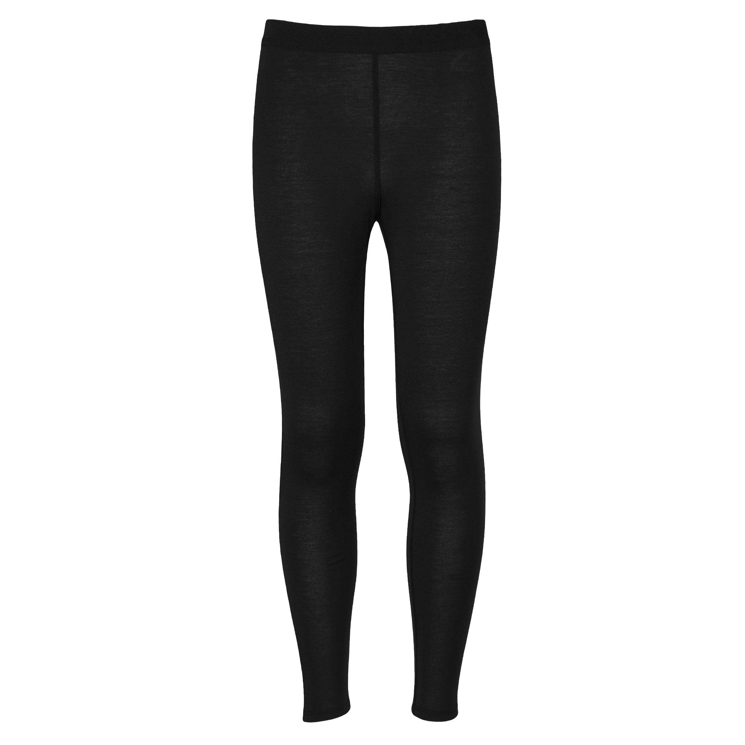 Youth double layer tight in black, ideal black thermal leggings for kids, designed for warmth in cold weather.