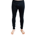 Polarmax men's micro fleece base layer tights in black designed for warmth and comfort